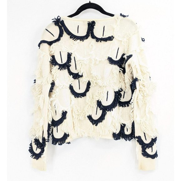 Tabula Rasa Mali Scallop Fringe Knit Sweater XS - Picture 3 of 5